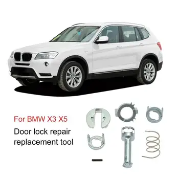 

7Pcs Door Lock Repair Kit baoma X5 (1997-2007) Left/Right Front Door Full Complete Tools Replacement For baoma X3 (2003-2007)