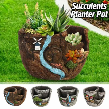 

Desktop Succulent Flower Pot Planter Flowerpot Succulent Flower Pot Plant Pot Planter Basket Holder Home Garden Decoration