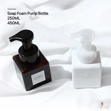 250 мл 450 мл вспенивающая бутылка четырехсторонняя Бутылка для жидкости для мытья рук косметическая бутылка для пены классификационная этикетка