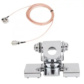 

portable walkie talkie RB-400 Mobile Car Antenna Mount Side Clip with 5M Feeder and Kit Black Car Radio Accessories Portable