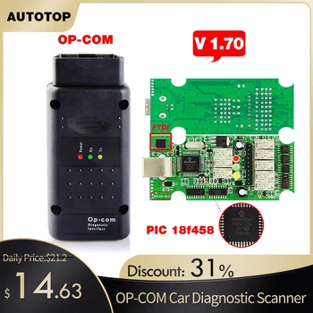 

2020 OP COM for Opel V1.70 OBD2 OP-COM Car Diagnostic Scanner Real PIC18f458 OPCOM for Opel Car Diagnostic Tool Flash Firmware