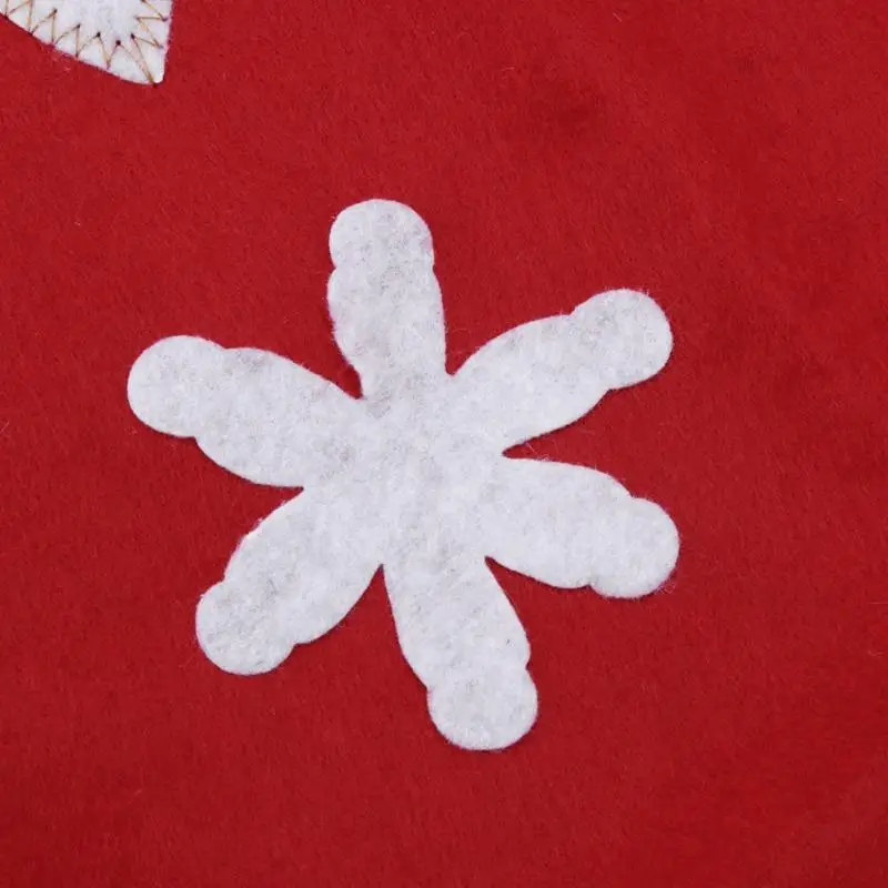 Christmas Half-dimensional Chair Cover Snowman Santa Claus Elk Chair Cover