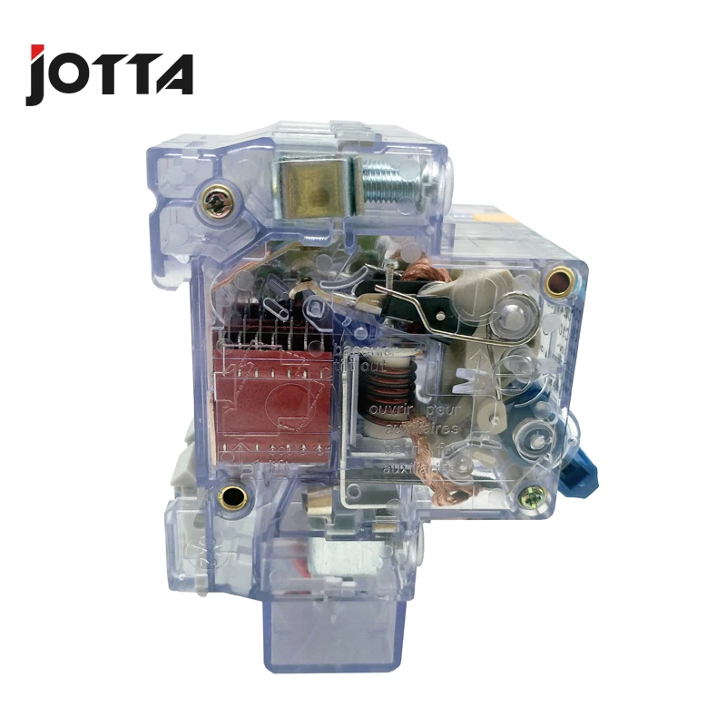DZ47LE 10A 16A 20A 25A 32A 40A 50A 63A 2 полюса прозрачный остаточный ток прерыватель цепи при утечке на землю ELCB RCBO