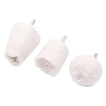 

Hot 9PCS White Cloth Polishing Grinder Kit Woodworking Buffing Wheel Drill Metal Jewelry Wood Abrasive Tool