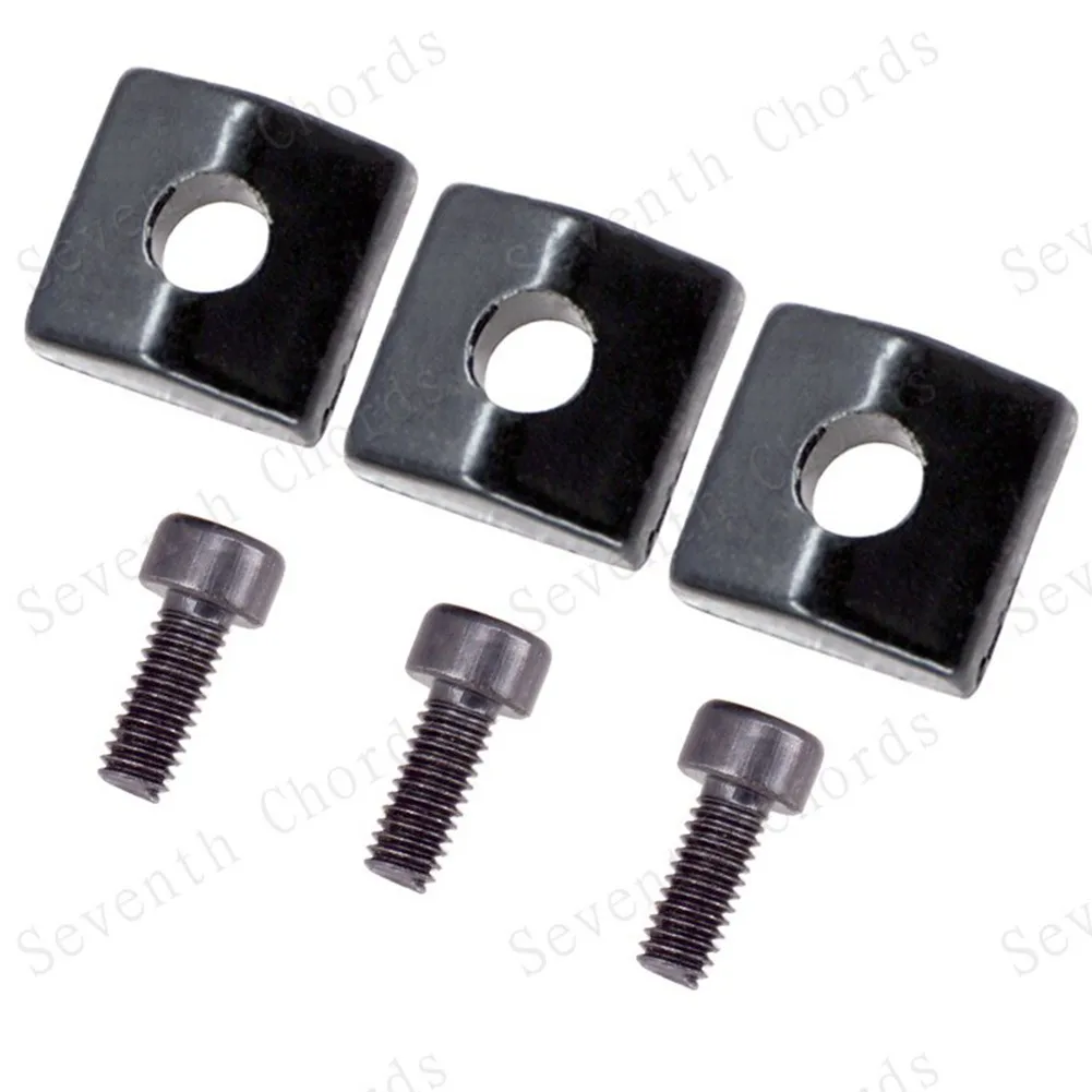 3ocs Electric Guitar Tremolo Locking Nut Block Clamp Screws For Floyd Rose Locking String Bridge Black Gold Chrome Replacement