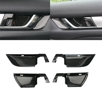 

Carbon Fiber Internal Door Handle Bowl Cover Trim for Honda Accord 2018 2019 Car Accessories