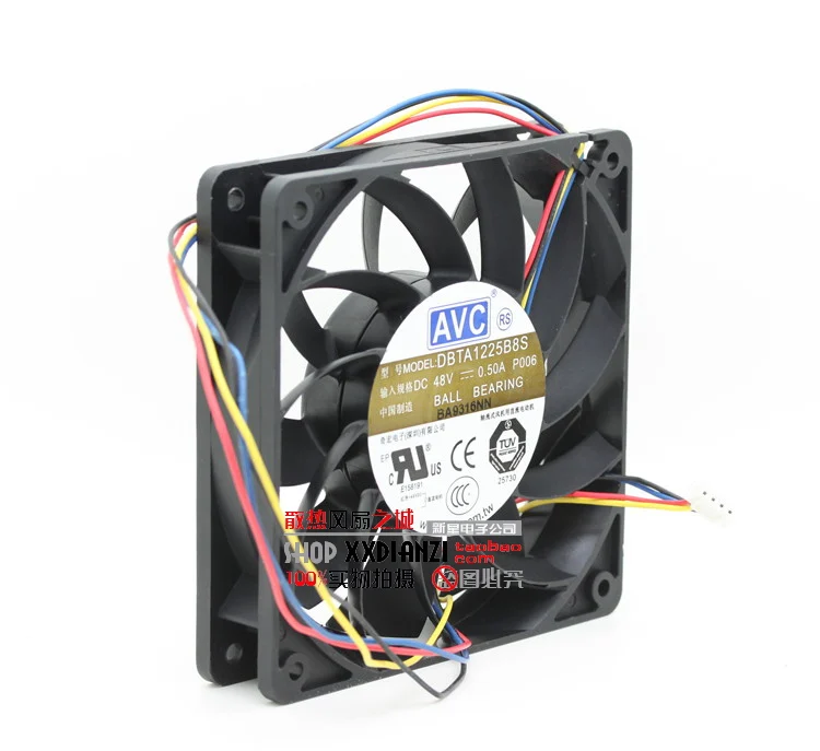 

New 12CM DBTA1225B8S 12025 0.50A PWM 48V speed regulating switch fan