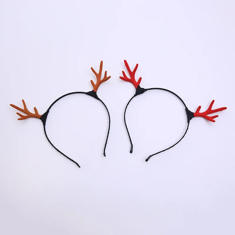 Повязка на голову Рождественский олень рога для девочек рога шпильки для волос аксессуары для волос рождественские украшения подарок