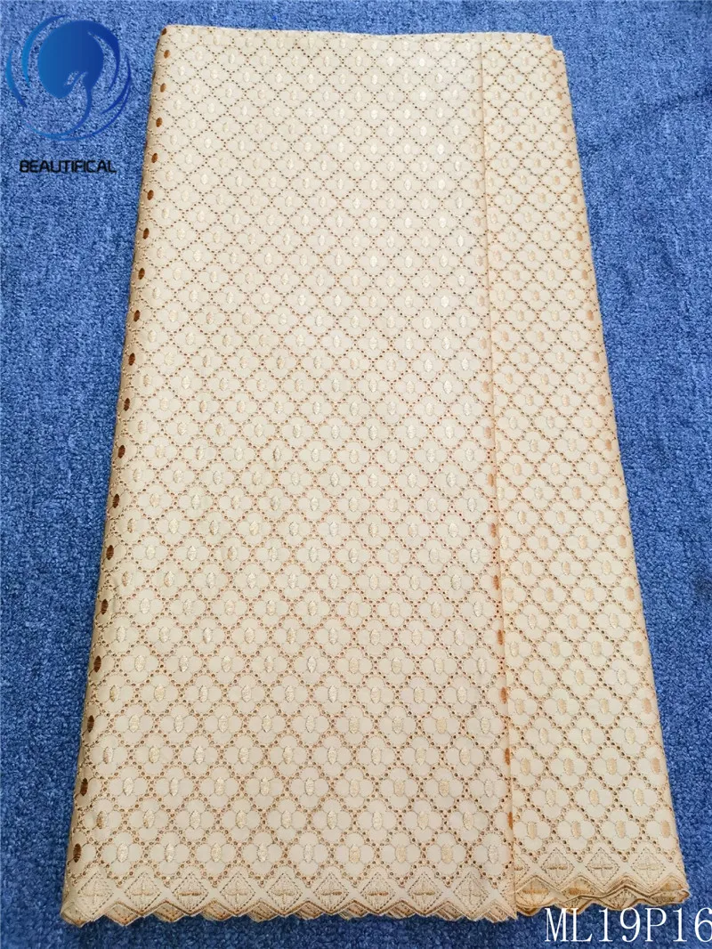 

LIULANZHI Cotton satin drill fabrics Latest style nigerian tributer sailk fabric jacduard satin drill for wedding ML19P16
