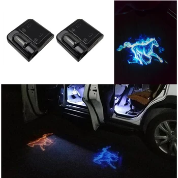 

2 Pieces Welcome-light Ghost Shadow Light Car Door Auto Logo Projector LED for BMW Audi Honda Ford Toyota Laser Light Universal