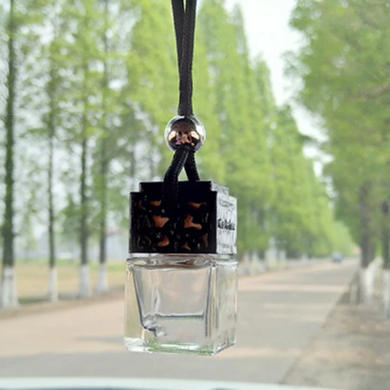 Модный аромат эфирного масла пустая стеклянная бутылка подвеска автомобильный подвесной орнамент