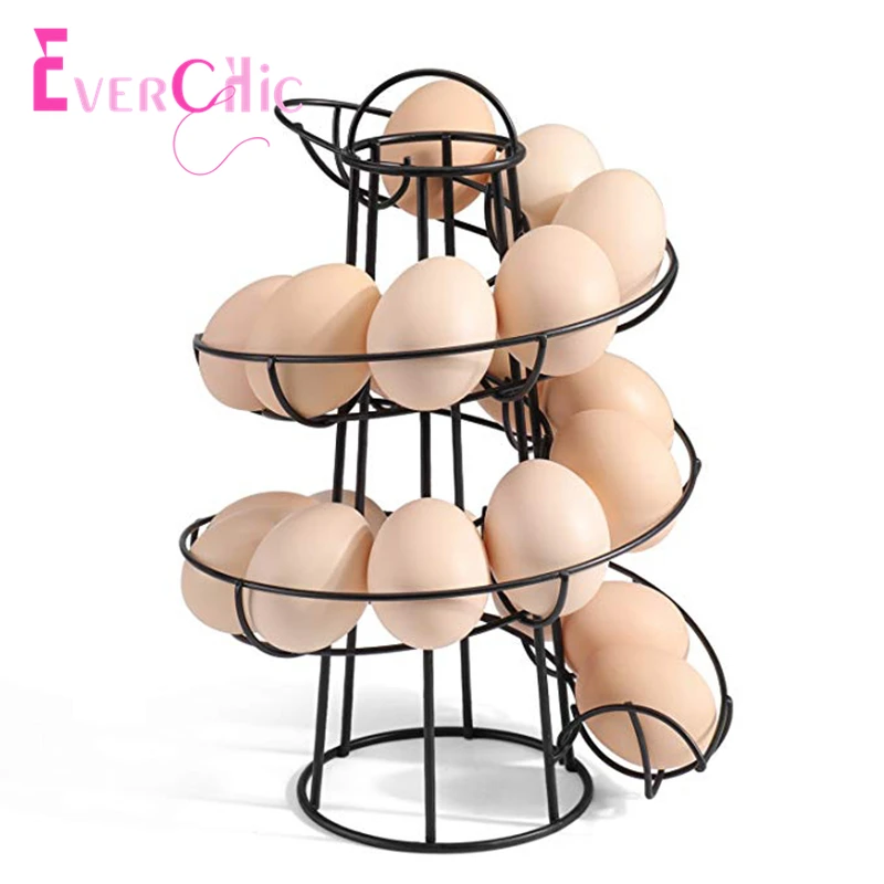 Кухонное творческое яйцо рамка спиральная корзина для яиц железное искусство практичная многофункциональная рамка для хранения включение