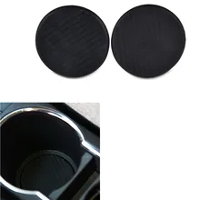 H2CNC 2 шт. автомобильные коврики гаджеты из углеродного волокна автомобильный слот для чашки воды нескользящий коврик аксессуары 63 см Силиконовая смесь