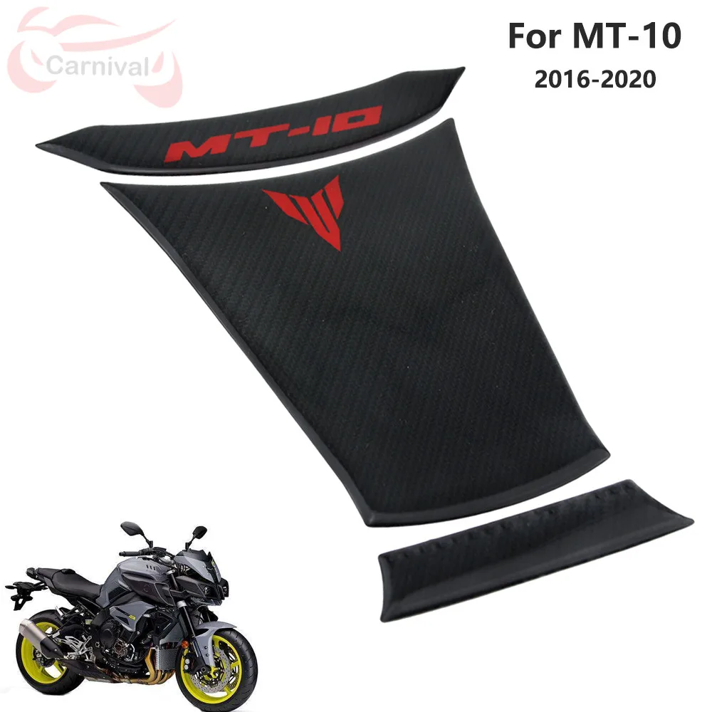 

For Yamaha MT10 MT-10 2016-2020 Motorcycle Tank Pad Protector 3D Gel Paint Protection Carbon Fiber Adhesive Fuel Tank