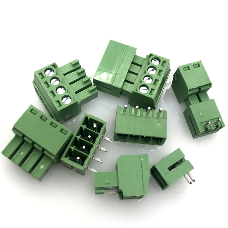 100 Декодер каналов кабельного телевидения 3,5 мм PCB подключаемых клеммные колодки 2/3/4/5/6/7/8/9/10P прямые булавки KF15EDG-3.5 Медь зеленый по ограничению на использование опасных материалов в производстве