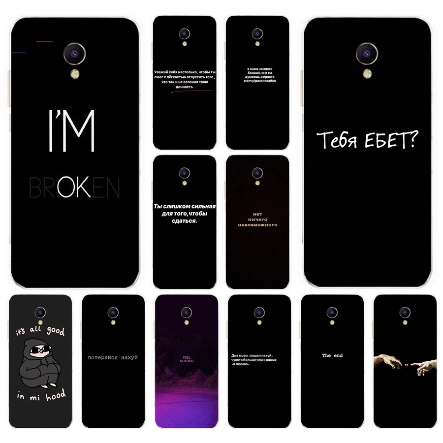 10as Russian Quotes Words Soft Silicone Back Cover Case For Meizu M5 M5c M5s Note M8 Lite X8 Cover Funda Phone Case Covers Aliexpress