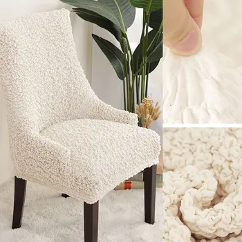 

Creamy-white Sloping Arm Chair Cover Big Size Universal Size Wing Bakc King Back Chair Covers Seat Covers For Hotel Party
