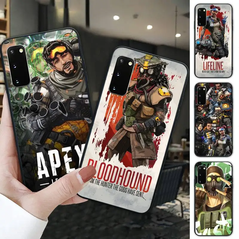 

Apex Legends Game Black Silicone Cover Case For Samsung Galaxy S6 S7 Edge S8 S9 S10 S10 Lite S20 ULTRA Plus Funda
