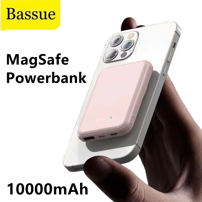 10000mAh Magsafe Magnetic Wireless Power Bank Mobile Phone External Battery For iphone 13 12 Mini 13Pro 12Pro Max Powerbank | Мобильные