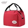 Aosbos Fashion Portable Insulated Canvas Lunch Bag Thermal Food Picnic Lunch Bags for Women Kids Men Cooler Lunch Box Bag Tote ► Photo 1/6