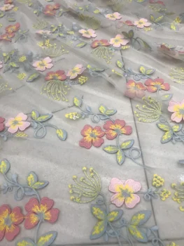 

DiuDiu-32.8815 embroidered Mesh Tulle fabric Factory price sequins Nigerian lace fabrics