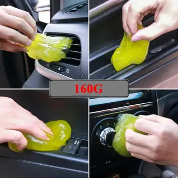 

160G Dust Cleaner Gum Magic Soft Sticky Car PC Keyboard Dirt Gum mud gel products Color Random