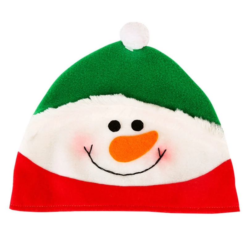 Childrens's Christmas Hat Kids Cute Cartoon Santa Claus Snowman Elk Hat New Year Party Christmas Ornaments