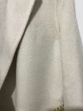 Woolen Coat Belt-Chain Long Winter Women Autumn New And Lapel Simple Straight AIGYPTOS