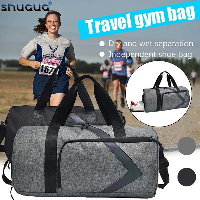 Dry And Wet Fitness Bag Fashion Gym Tas Sac A Dos Sport Outdoor Women Sports Bags For Men Gym Bag Shoe Compartment Training Bag 1