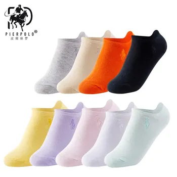 

PIER POLO Autumn Fashion Women's Brand Socks Sport Socks Breathable Cotton Ankle Sock Woman Business Casual Size 35-41