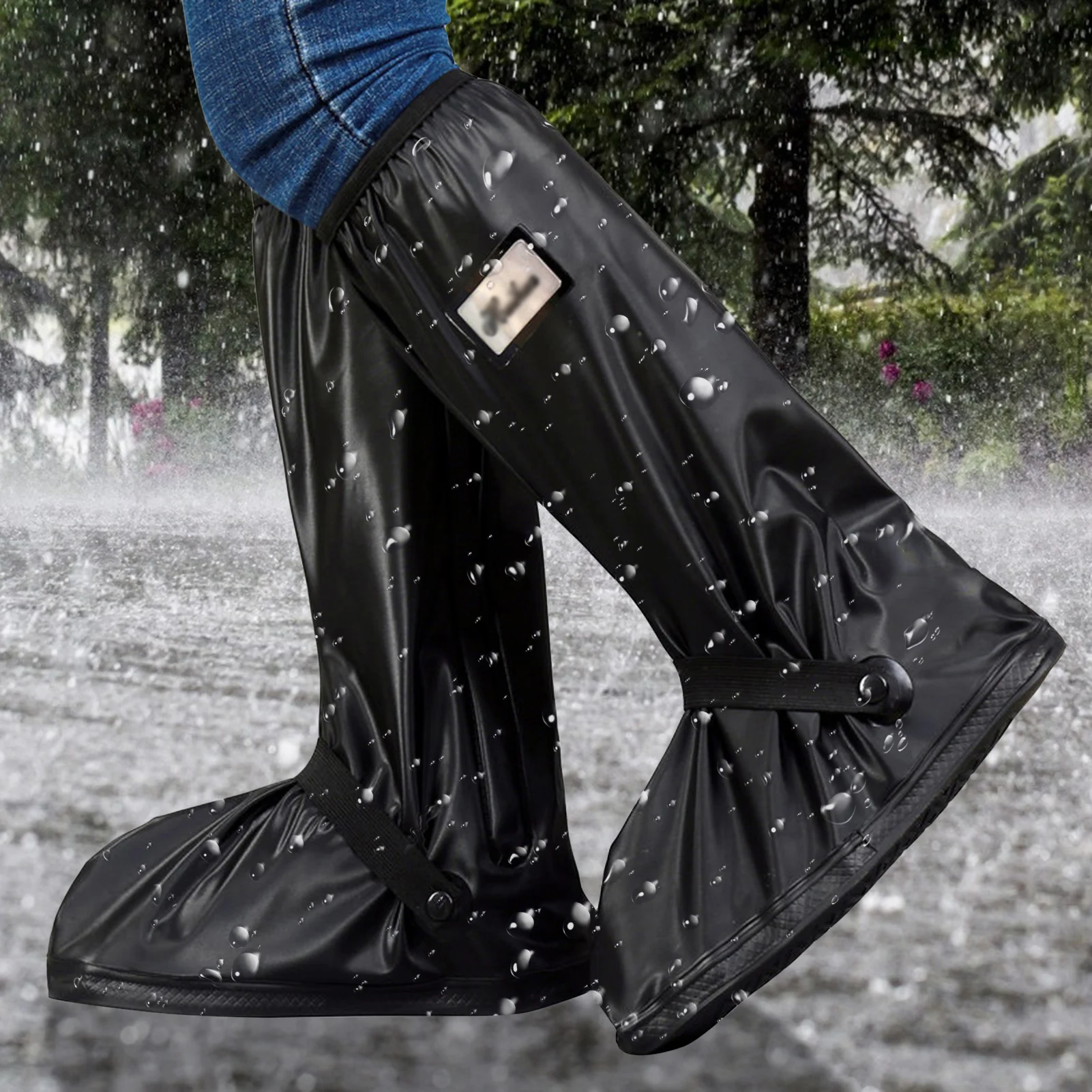 Couvre-chaussures de pluie réutilisables S/M/L/XL, imperméables,  antidérapantes, pour Camping en plein air - AliExpress