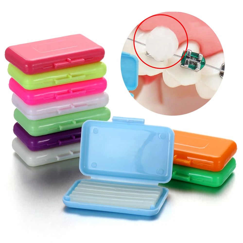  1 Box 10 Kinds Fruit Flavour Orthodontic Relief Wax For Braces Gum Irritation Dental Oral Care Ortho Wax Beauty Oral Teeth Care 