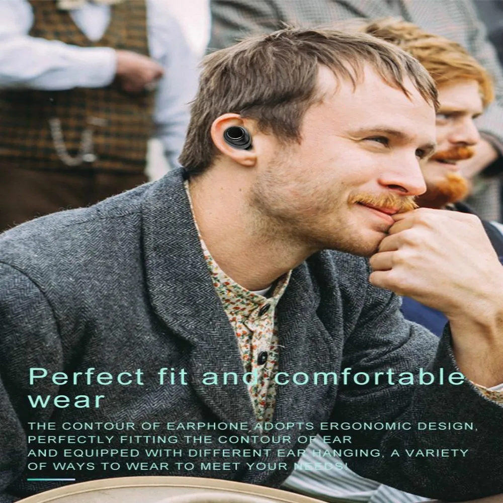 X9 TWS Wireless Bluetooth Earphone Stereo Dual Mic Waterproof Noise Cancelling Earphones LED Display with Charge Box for iphone