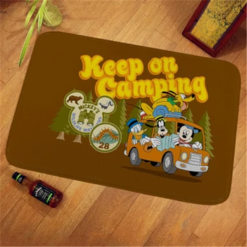 

Happy Mickey Playmat Child Kids Carpet Multi-size Hallway Doormat Anti - Slip Bathroom Carpet Absorb Water Kitchen Mat/Rug Mat