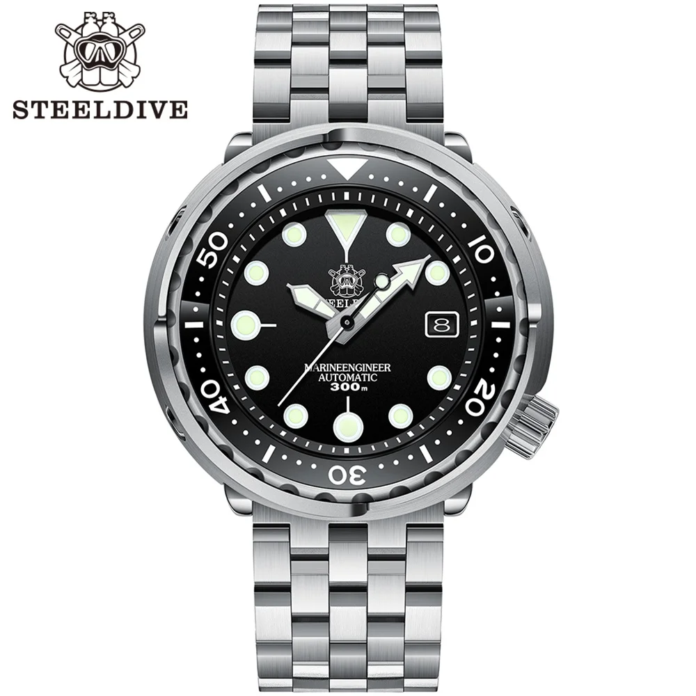 STEELDIVE 1975 Undefined Tuna Automatic Watch Men No Logo