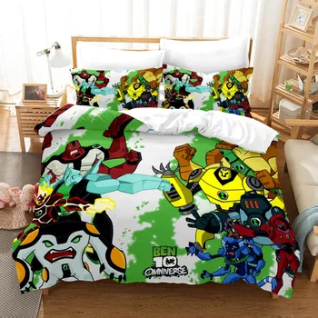 

Dropshipping 3D Printed children bedding set Duvet Covers Pillowcases QUEEN Duvet Cover Boy gife Japanese cartoon animation