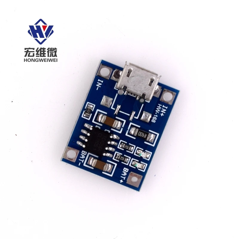 5V 1A Micro USB Interface 18650 Lithium Battery Charging Board Charger Controller Module Protection Dual Function Charge Control |