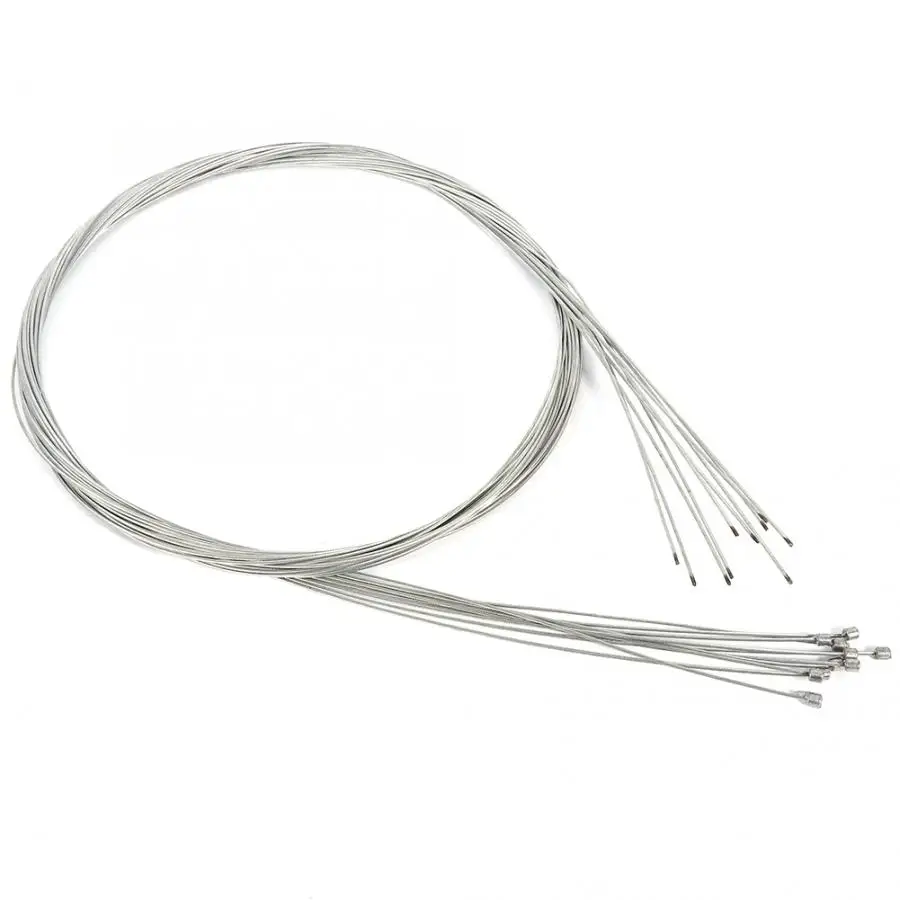 Bicycle Shifter Line 10pcs 2M Mountain Road Bike Fixed Gear Shift Cable Sets Core Inner Wire Steel Derailleur Speed | Спорт и