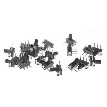 

20Pcs/Set 3-Pin SPDT 1P2T Micro Slide Switch Latching Toggle Sliding Handle 4MM DXAC