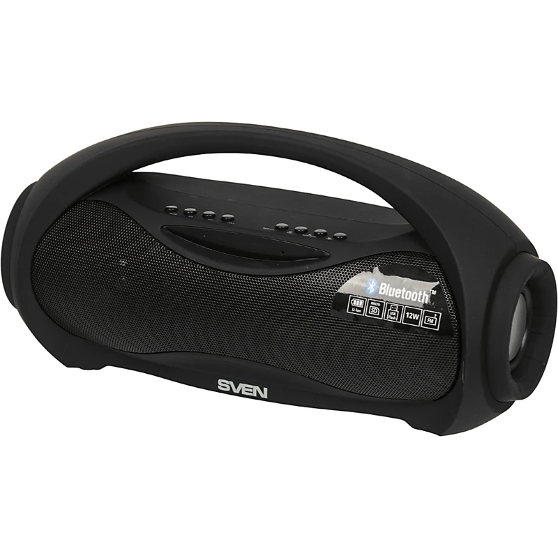 Колонка порт. Sven PS-420 черный 12W 2.0 BT 10м 1800mAh
