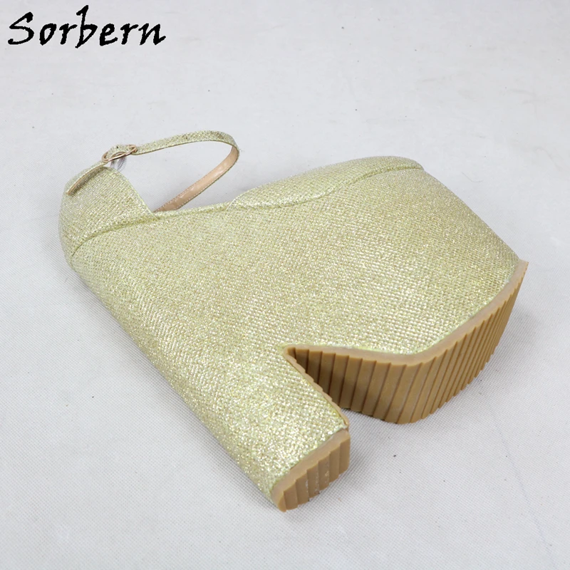 sorbern gold wedge pump shoes10