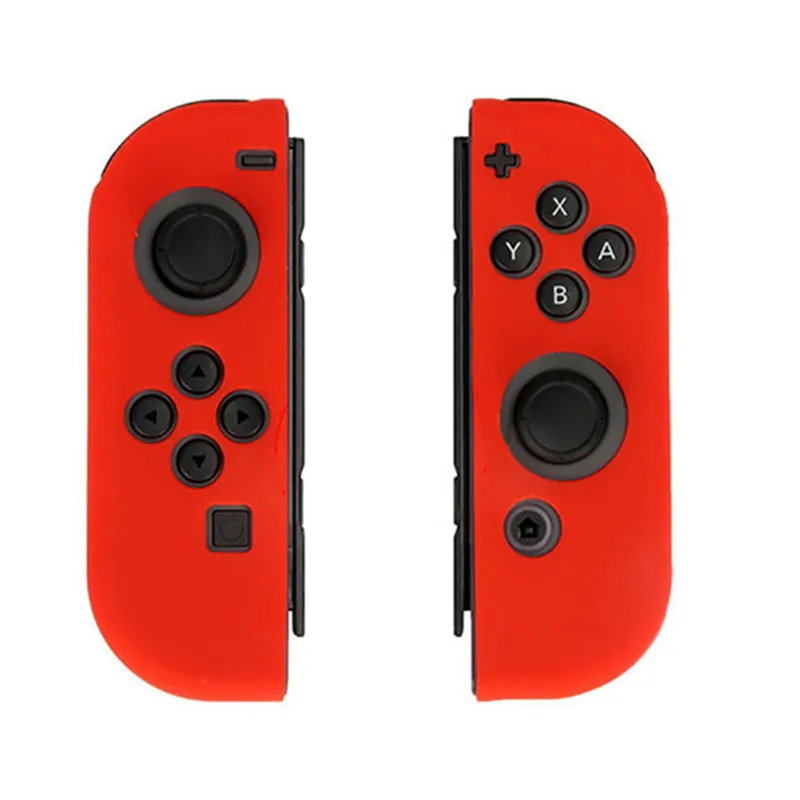 1 Set Diy Switch Gamepad Silica Gel Joypad Protector Case Anti Fingerprint Shock Absorption Cover For Nintendo Switch Joystick 