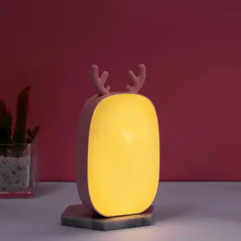 

DishyKooker Lovely Deer Multi-functional Touch Table Desk Lamp Mobile Power Supply LED Night Light for Bedroom