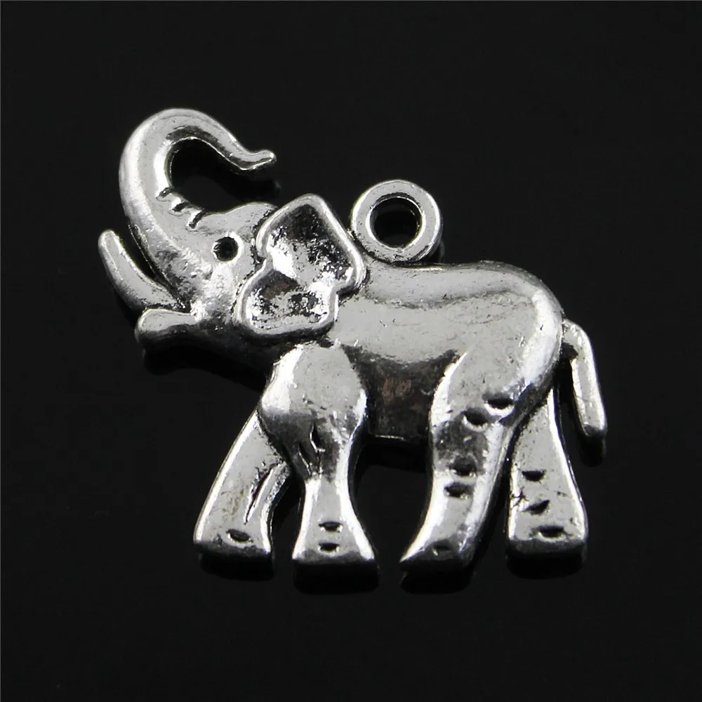 2 шт счастливый Шарм Слон для изготовления ювелирных изделий Подвески Подвеска
