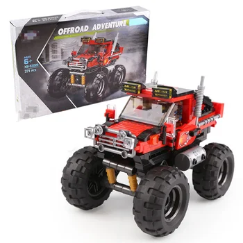 

Fit Technic Super Big Foot Red Car Set Off-Road Vehicle Model Building Blocks Bricks Toy for Boy Educational Children