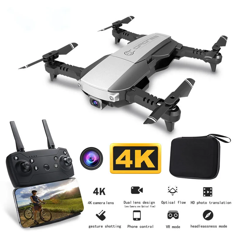Wifi FPV мини-Дрон с 1080P 4K HD камерой оптическое позиционирование потока управление