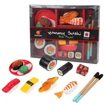 

Kuulee Children Cutting Fruits Vegetables Set Japanese Sushi Model Puzzle Pretend Play Toys as Gifts