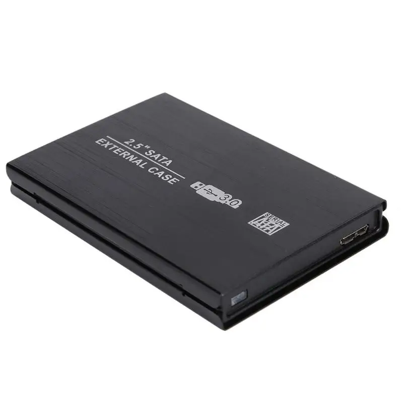 

2.5 inch Brushed Alloy USB3.0 SATA Hard Drive HDD Case with Cooling Grille Support 8T High Speed HDD Enclosure Case for Laptop