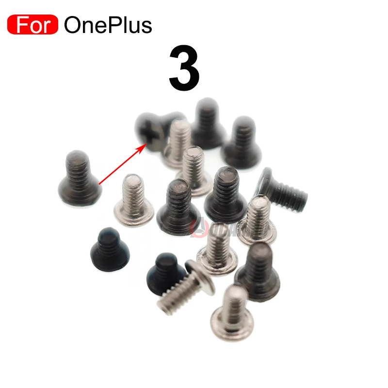 10Pcs 나사 OnePlus 3 내부 마더 필립스 나사 1.4mm * 2.3mm 1.2mm * 2.3mm 1.2mm * 1.5mm 교체 부품