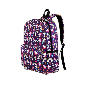 

Backpack Rainbow Unicorn Printed Cartoon School Bags Book Shoulder Laptop Knapsack For Kids Child Children Boy Gril
